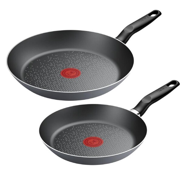 Tefal Only Cook Non-Stick Twin Pack Frypans (24/28cm) B9289202