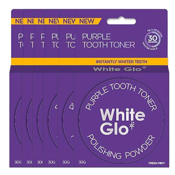 White Glo Purple Powder 6 Pack