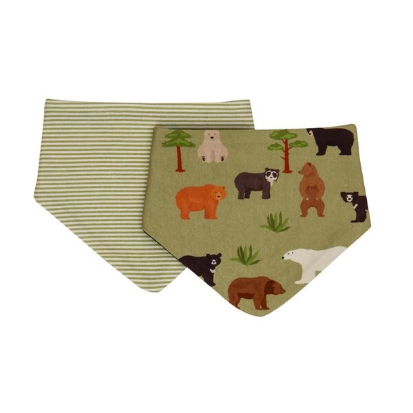 Bandana bibs 2pk - Bears