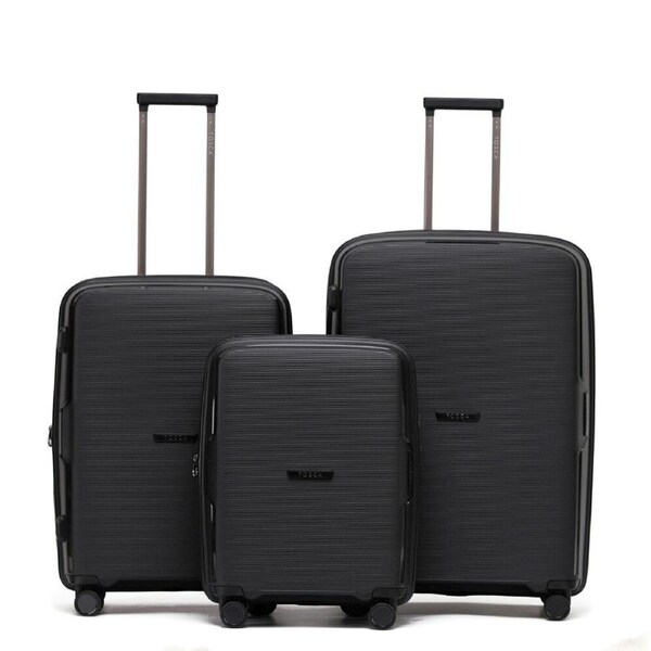 3pc Tosca Bel-Air 20"/25"/29" Hard Case Travel Luggage Suitcase Set - Black