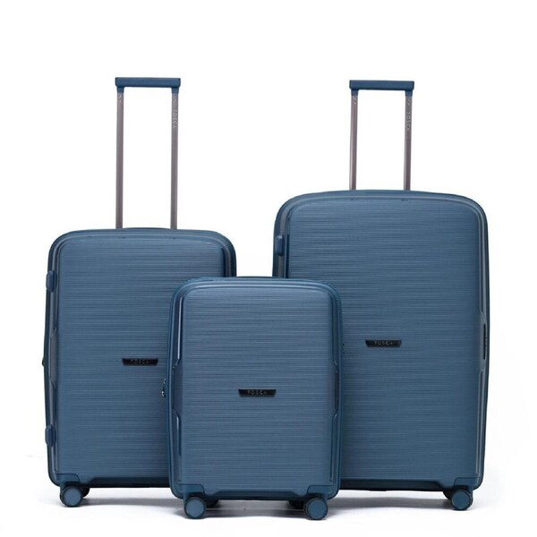 3pc Tosca Bel-Air 20"/25"/29" Hard Case Travel Luggage Suitcase Set - Blue