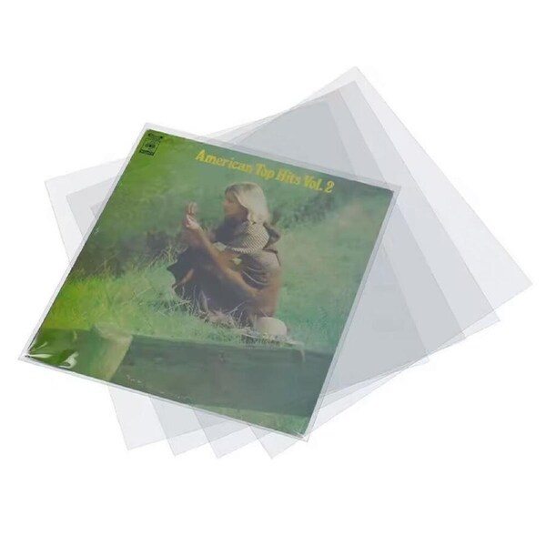 50pc Silcron Anti-Static Vinyl Record Protective Outer Sleeve for 12" Records