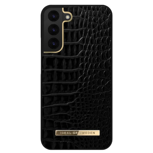 Ideal Of Sweden Atelier Wallet Case (Suits Galaxy S22 Plus) - Neo Noir Croco