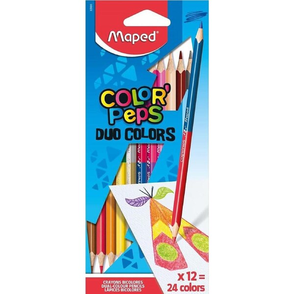 Maped Colouring Pencils Color Peps Duo Colors Pack of 12