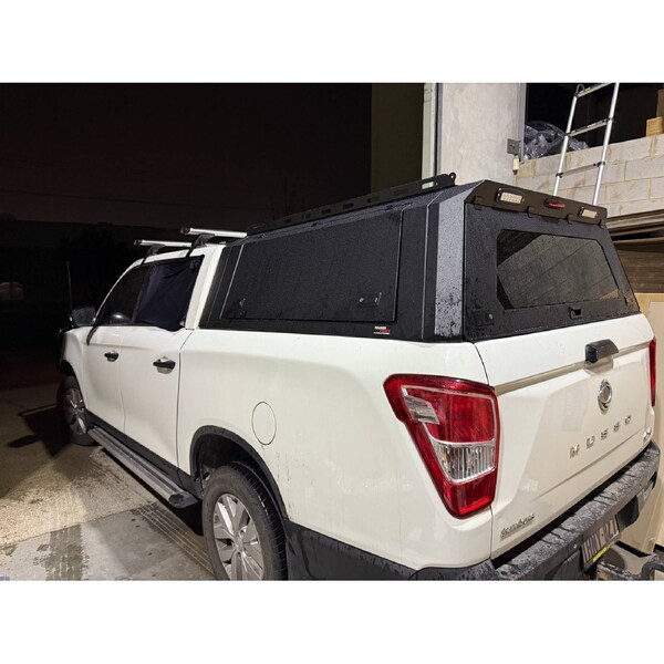 Heavy Duty Aluminium Ute Canopy for SsangYong Musso LWB 2018 Onwards