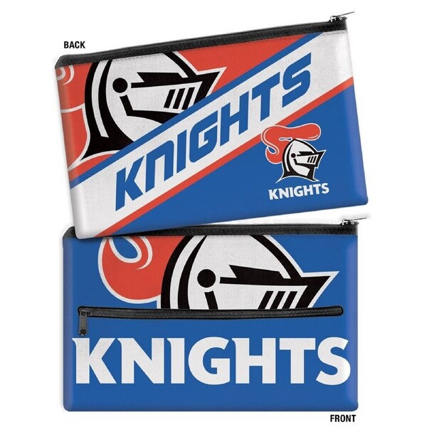 NRL Large Pencil Case - Newcastle Knights - Neoprene - 33cm x 21cm