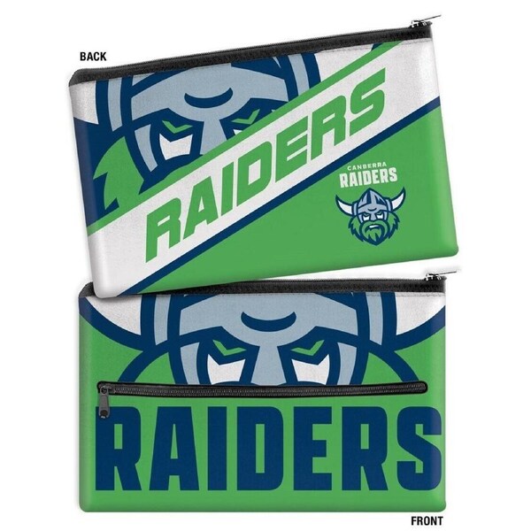 NRL Large Pencil Case - Canberra Raiders - Neoprene - 33cm x 21cm