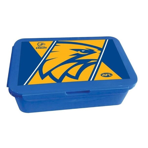 AFL Bento Lunch Box - West Coast Eagles - 14cm x 20.1cm x 7.1cm