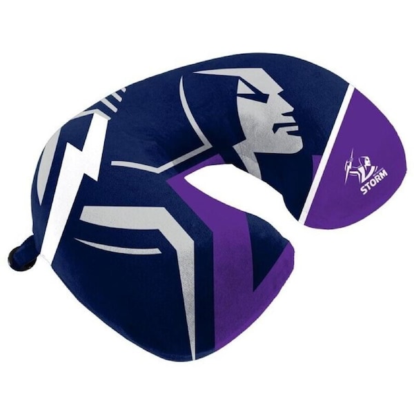 NRL Travel Pillow - Melbourne Storm - U Shaped - Neck Cushion