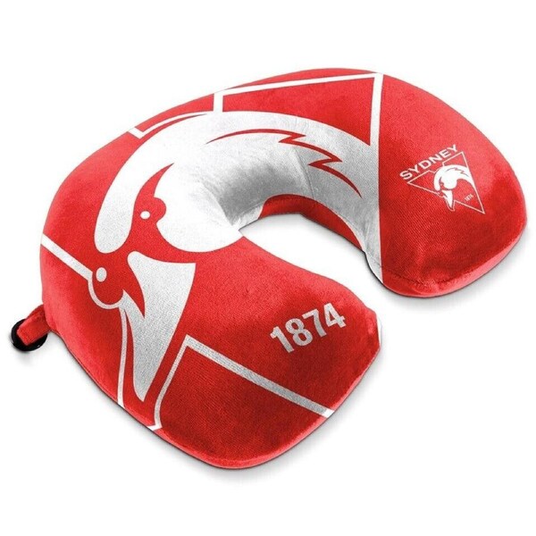 AFL Travel Pillow - Sydney Swans - U Shaped - Neck Cushion