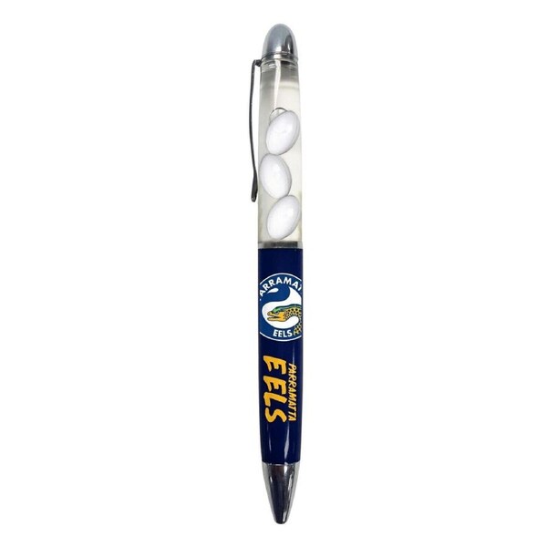 NRL Floating Pen - Parramatta Eels - Twist Open - Black Ink