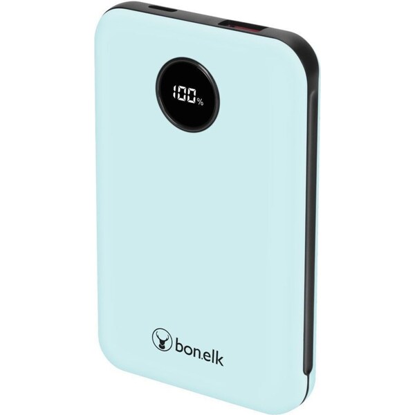 Bonelk 10000mAh Mini Power Bank PD20W/QC 22.5W Travel Portable Battery Blue
