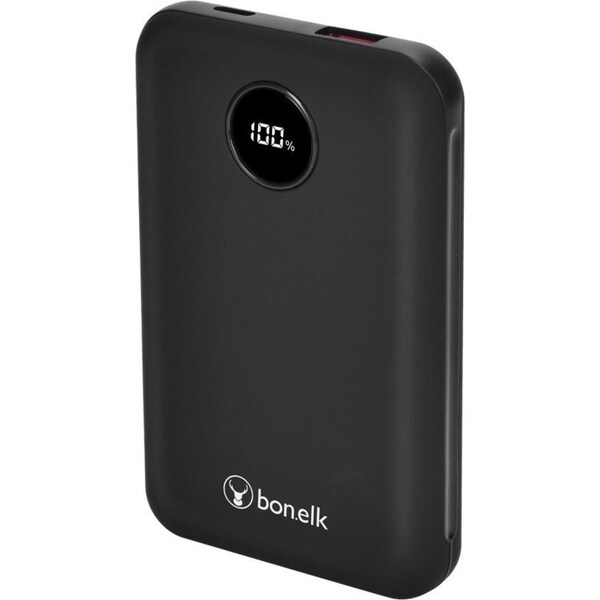 Bonelk 10000mAh Mini Power Bank PD20W/QC 22.5W Travel Portable Battery Black
