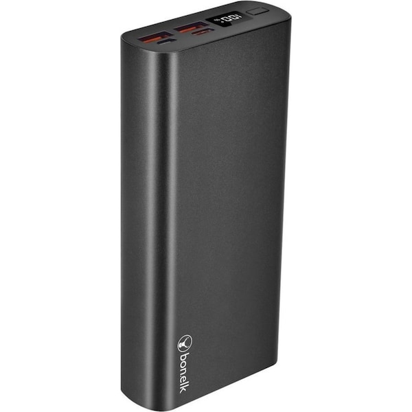 Bonelk Eco Series 20000mAh Slim Power Bank PD20W/QC 18W Portable Battery Black
