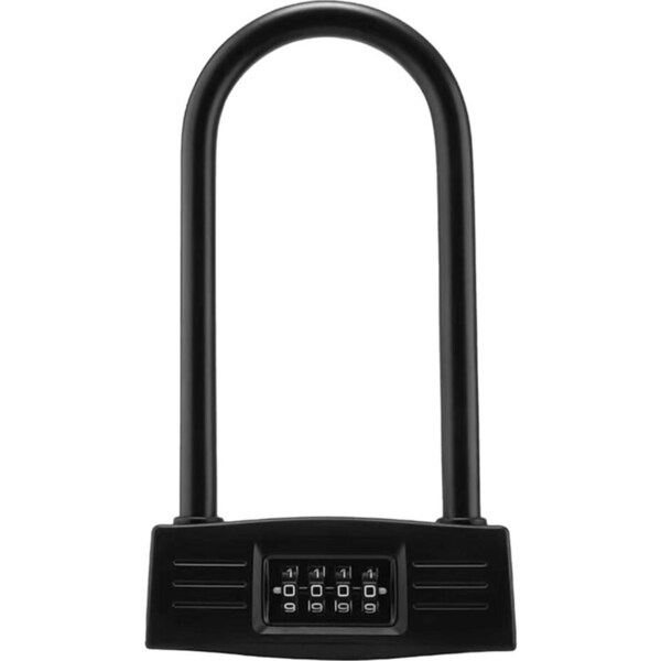 Crest U-Shape 4 Digit Combination Durable Steel Lock for Scooters and Bikes