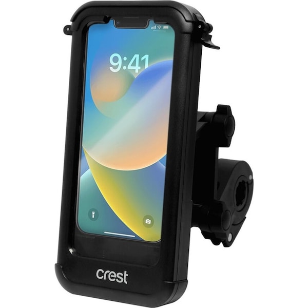 Crest Universal Water Resistant Phone Case Mount for Scooters and Bikes