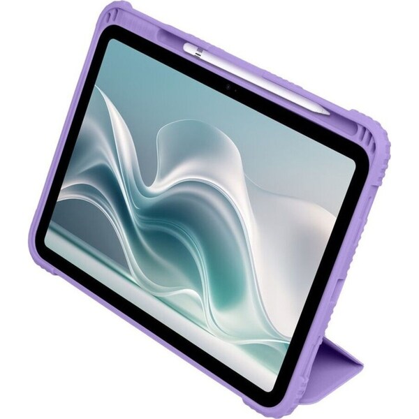 Techxtras Shock Resistant Tri-Folding Tablet Case for iPad 10.9" Lavender