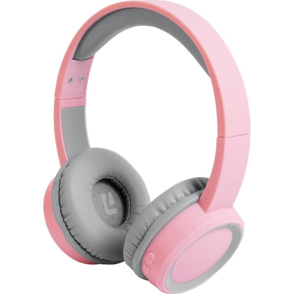 Liquid Ears Kidz Wireless On-Ear Volume Limited Adjustable Headphones Pink