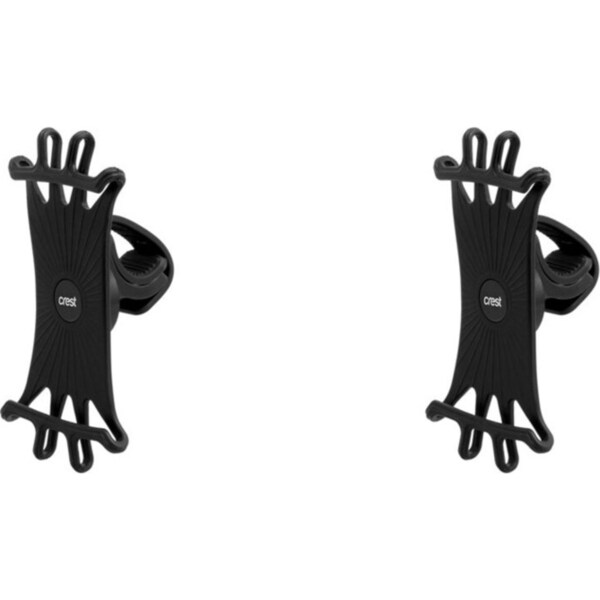 2x Crest Universal Rotating Non-Slip Silicone Phone Mount for Scooters and Bikes