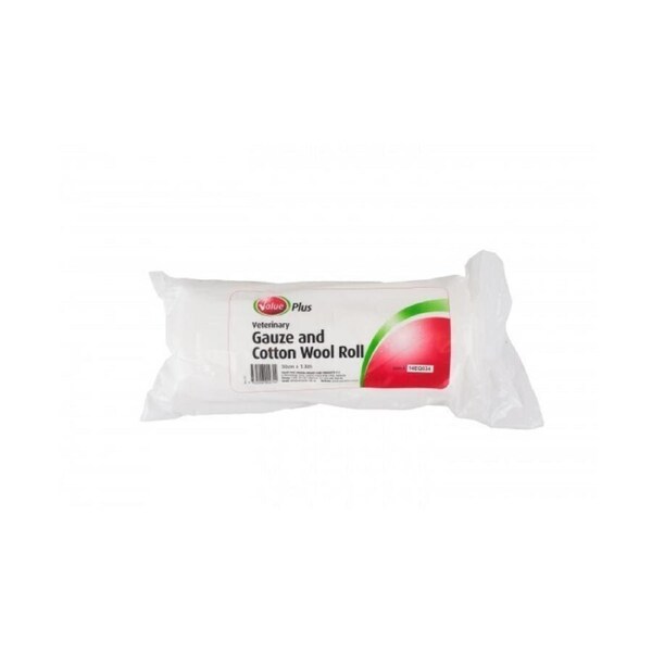 Value Plus Veterinary Gauze & Cotton Wool Roll 30cm x 1.8m