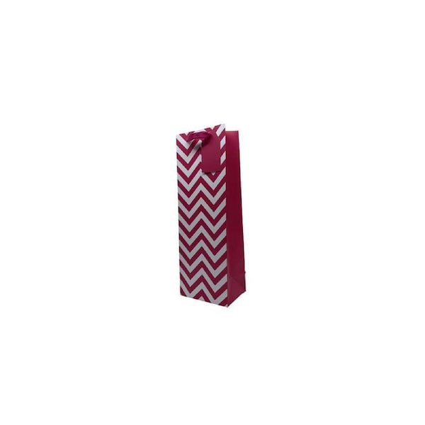 12pc Winex Wine Bottle Paper Bag Gift Wrapping Party Packaging Pink Chevron