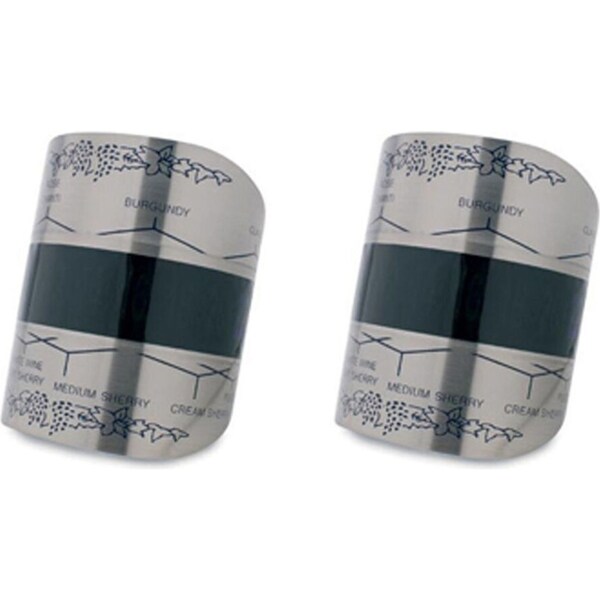 2x Winex Wrap Around Compact Home/Bar Wine Bottle Thermometer Temperature Gauge