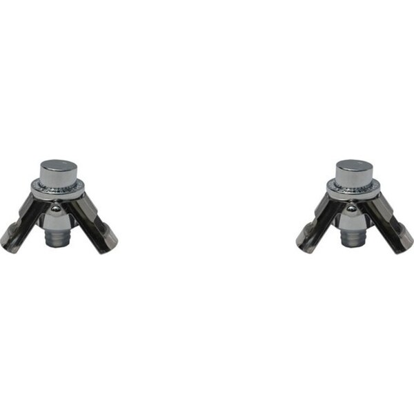 2x Winex Pressurised Champagne Stopper Sealer Cork Barware Accessory Chrome
