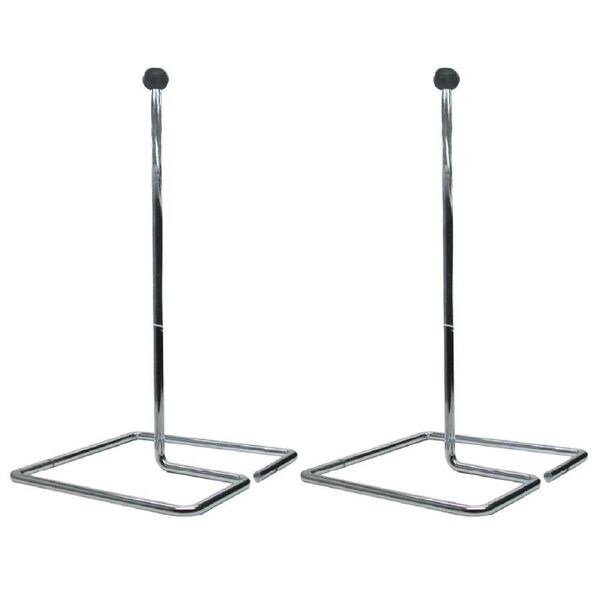 2x Barpro Decanter Drying Stand Rubber Tip Barware Accessory 30x16.5cm Silver