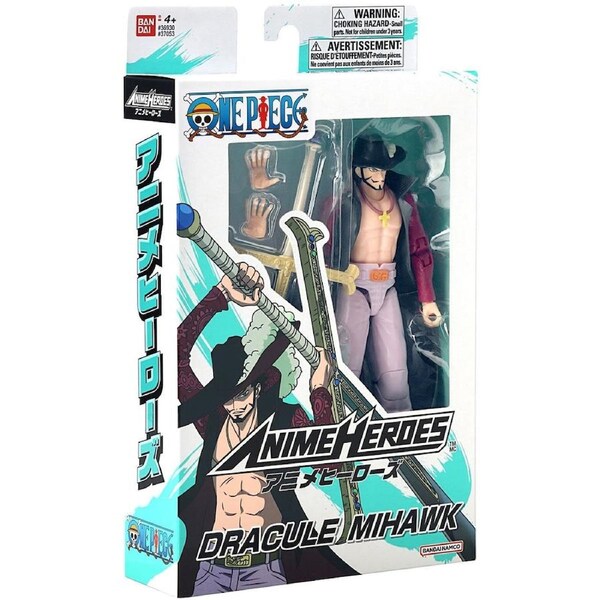 Bandai Anime Heroes One Piece Dracule Mihawk Figure