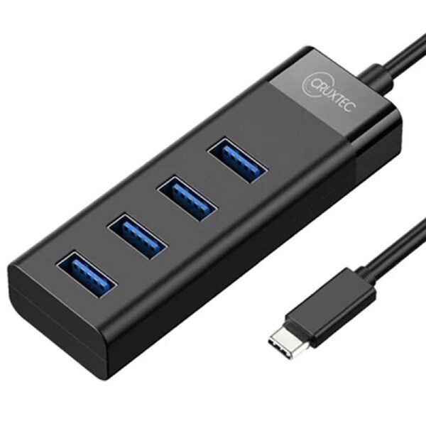 Cruxtec 4 Port High Speed USB C 3.0 HUB