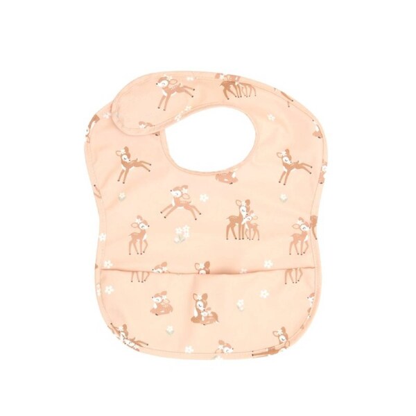 Fawn Recycled Pouch Bib