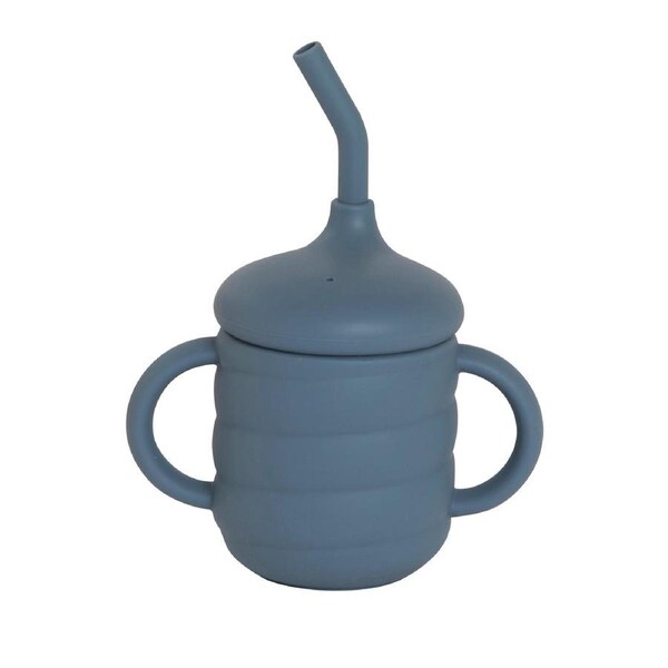 Silicone sippy cup - Slate Blue