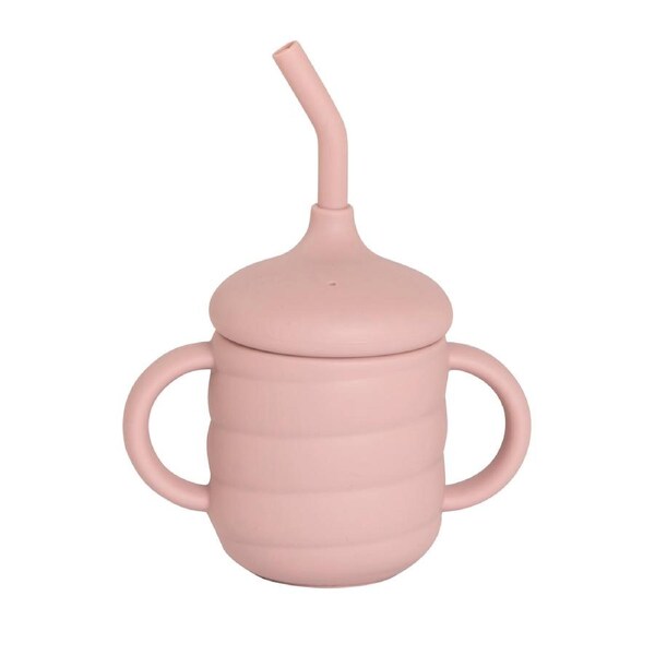 Silicone sippy cup - Dusty Pink