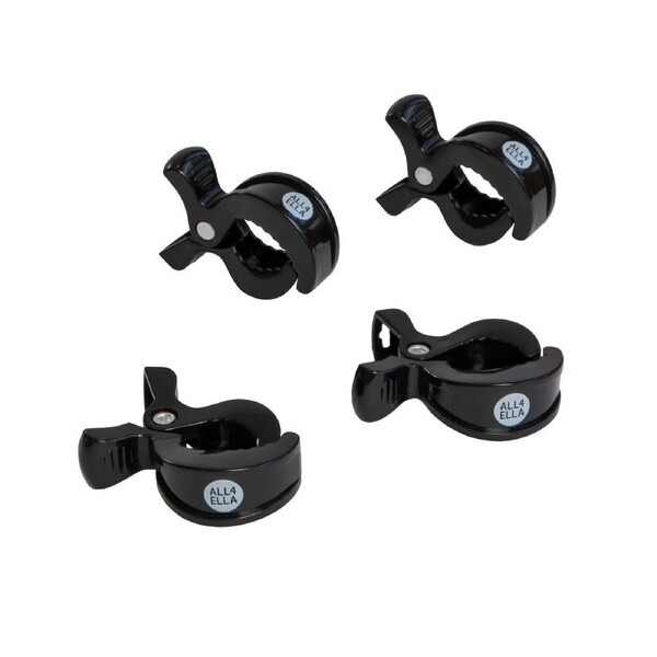 Pram Pegs 4 pk - Black