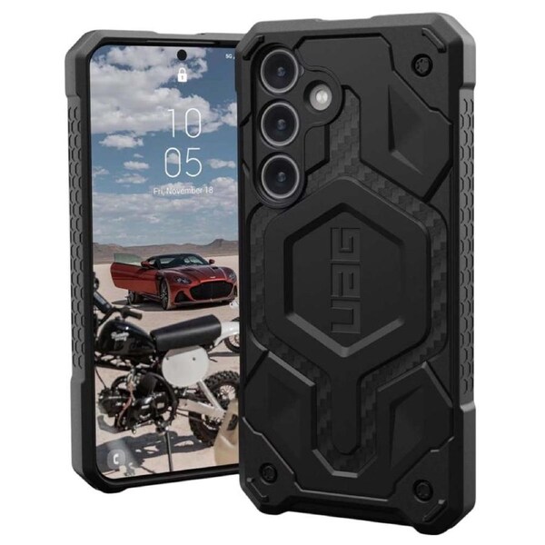 Urban Armor Gear Monarch Series Case (Suits Galaxy S24) - Carbon Fiber
