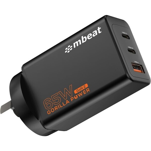 Mbeat Gorilla Power High-Speed Charging 65W GaN II USB-C Charging Plug