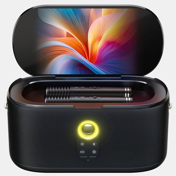 Ikarao Shell S1 Portable 300W Compact Karaoke Machine with 10" Lyrics Display