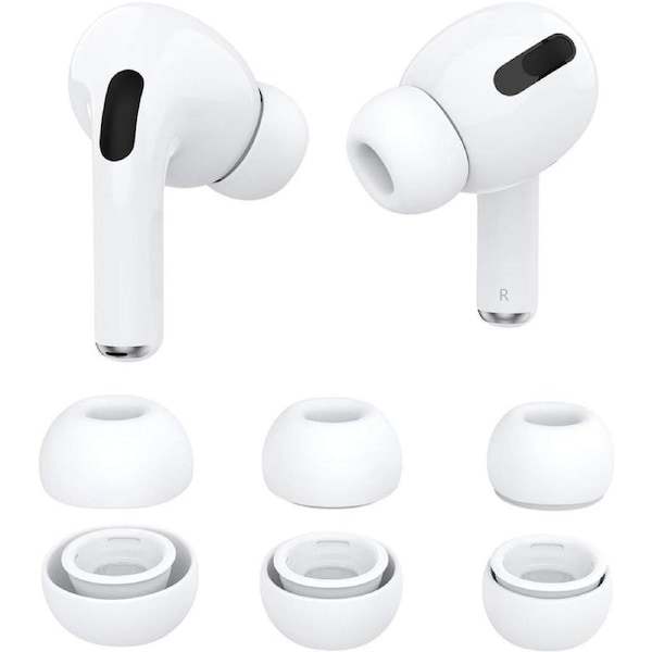 6Pcs Silicone Replacement Ear Tips Airpods Pro 2nd Generation Headphones Cover