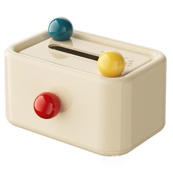 Cute Tissue Box with Lid Dustproof Paper Drawer Organizer for Living Room Table