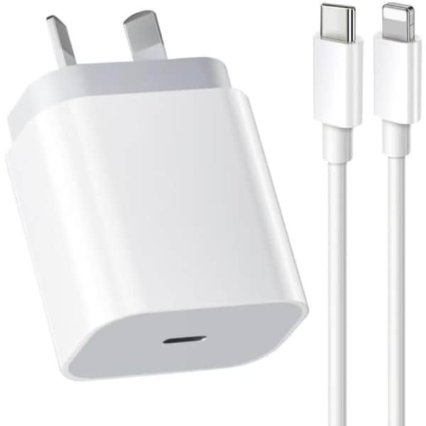 iPhone Fast Charger, 20W iPhone USB C Charger Plug with 1M iPhone Fast Charging Cable, Fast Charger for iPhone 14 13 12 11 Pro Max/XS/SE/iPad