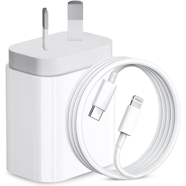 iPhone Charger, 20W USB C Charger with 2M USB C to Lightning Cable, Apple iPhone Charger with iPhone Charging Cable, Charger for iPhone 14/13/12/11/X