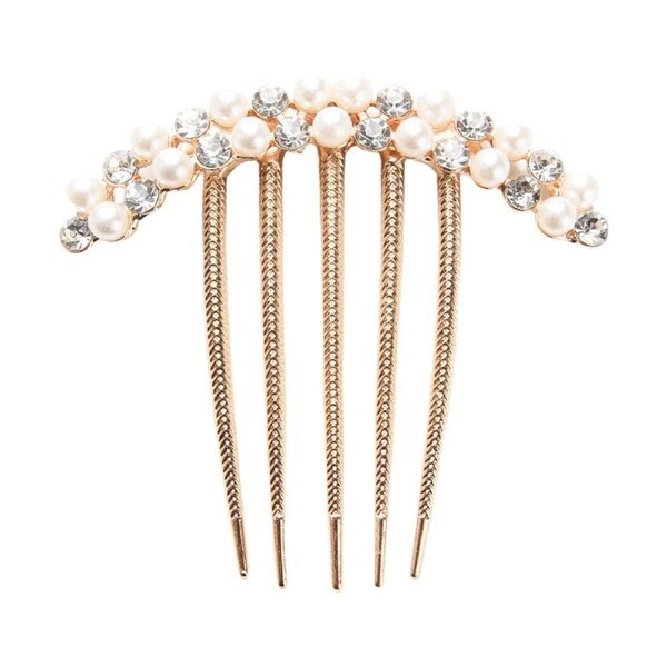 Elegant Rhinestone Hair Comb Girl Hair Accessories Disc Alloy Headwear