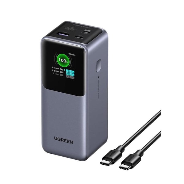 Ugreen Nexode Power Bank 20000mAh 130W with Smart Digital Display