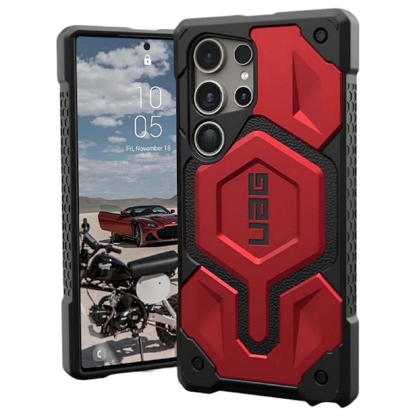Urban Armor Gear Monarch Pro Magnetic Case (Suits Galaxy S24 Ultra) - Crimson