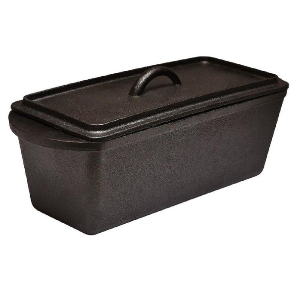 Brunswick Bakers Pre-Seasoned Cast Iron Bread Loaf Baking Pan 35 x 13 x 11cm