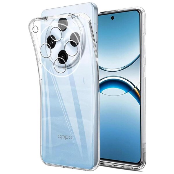 OPPO Find X8 Pro Ultra Slim Crystal Clear Premium TPU Gel Back Case by MEZON – Shock Absorption, Wireless Charging Compatible (OPPO Find X8 Pro, Gel)