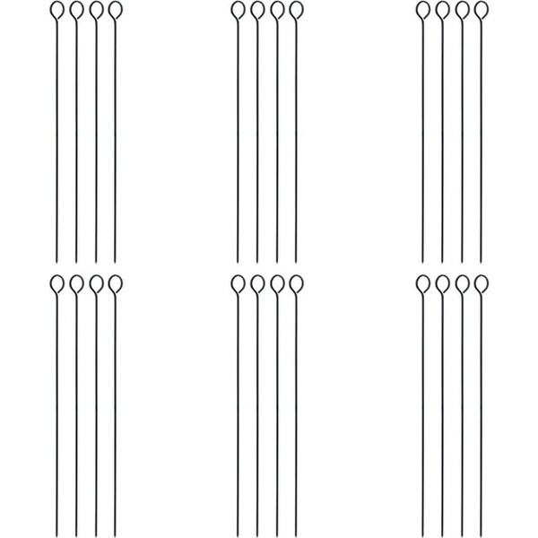 6x 4pc Appetito 38cm Non-Stick BBQ Skewers Home/Kitchen Outdoor Cooking Utensil