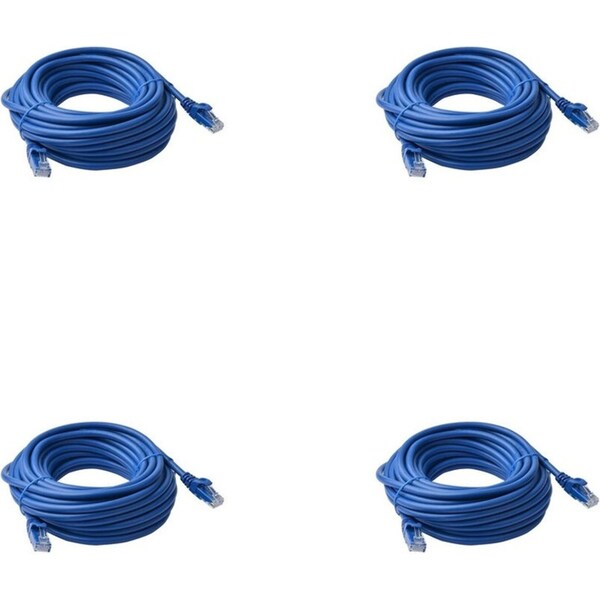 4x 8Ware 20m Cat6a UTP Snagless Ethernet Cable LAN RJ45 Network Connector Blue