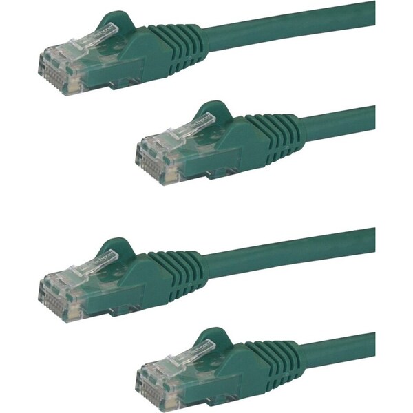 2x Star Tech 2m Snagless Cat6 UTP Ethernet LAN Cable Network/Patch RJ45 Green