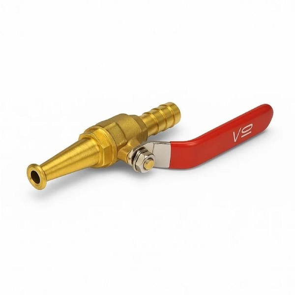 Hose Reel Nozzle - Brass - Lever - 19mm